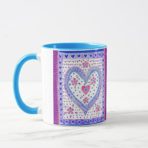Hearter och Ro-kaffe Mugg