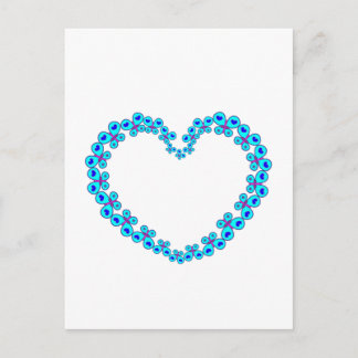 Hearter och stjärnor Butterfly Heart Vykort