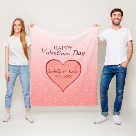 Hearter och stjärnor fleecefilt