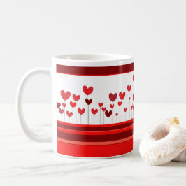 Hearter på Grenar Valentines day Kaffemugg