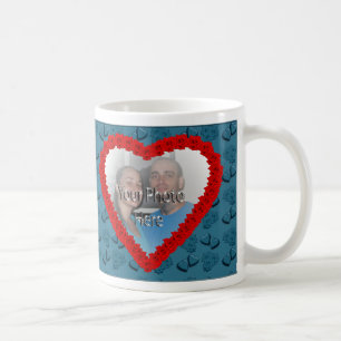 Hearter & Ro Blue Anpassade Photo Mugg