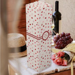 Hearter - Rosa Red Ombre on white cement - vin box Presentask För Vinflaska<br><div class="desc">Hjärter i olika röda till ljusa rosa nyanser på vit cement (rustik). Andra färgrutor tillgängliga,  inklusive på pastellers rosa,  blått,  mörkens röda och vita bakgrunder.</div>