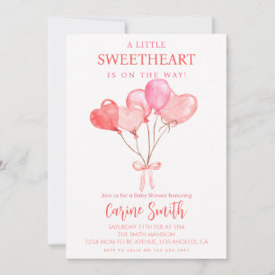 Hearter/Valentine ThMB Shower Inbjudningar