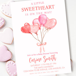 Hearter/Valentine ThMB Shower Inbjudningar