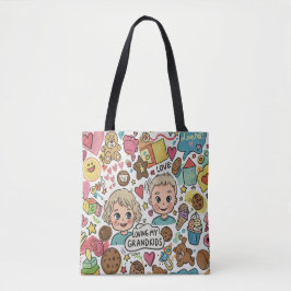 Heartfe Grandparent Gifts: "Loving My Barnbarn" Tygkasse