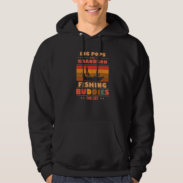 Heartfelt BIG POPS Grandson Buddies For Life Fishi Hoodie (Framsida)