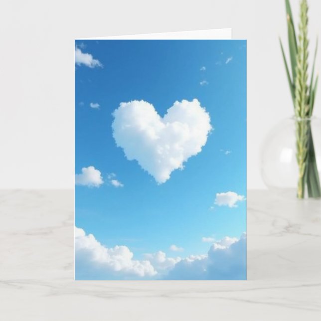 Heartfelt Cloudscape Love Card Kort (Framsida)