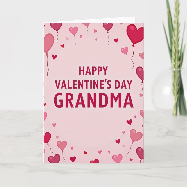 Heartfelt Grandma Balloon Card Kort (Framsida)