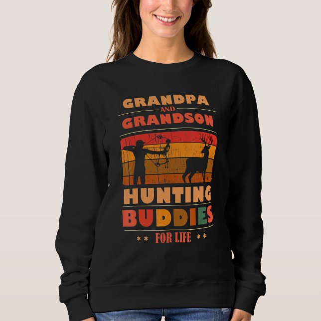 Heartfelt GRANDPA Grandson Buddies For Life Huntin T Shirt (Framsida)