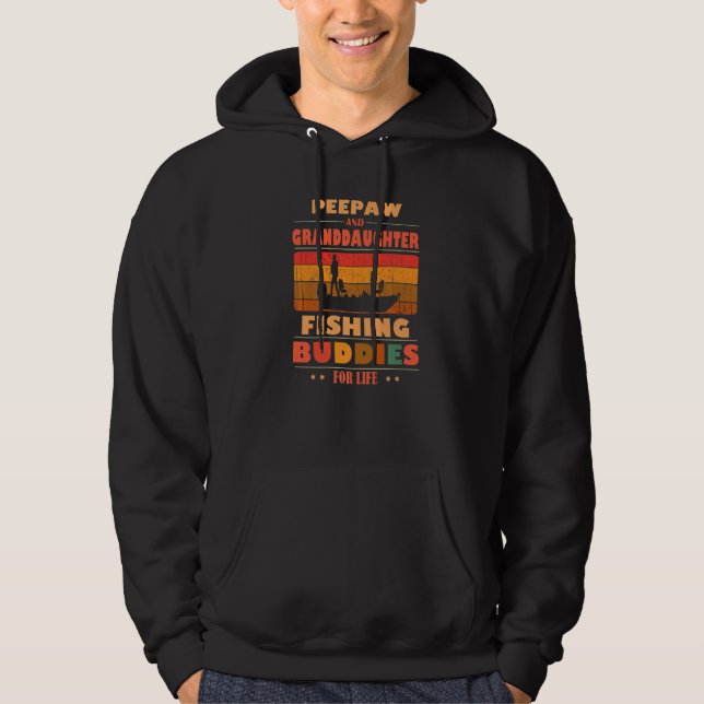 Heartfelt PEEPAW Granddaughter Buddies For Life Fi Hoodie (Framsida)