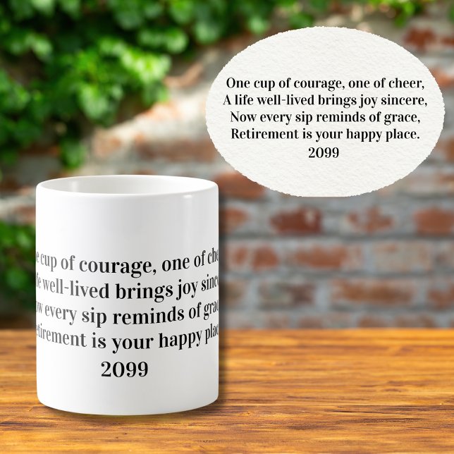 Heartfelt Quote For Retirement Year Kaffemugg (Skapare uppladdad)