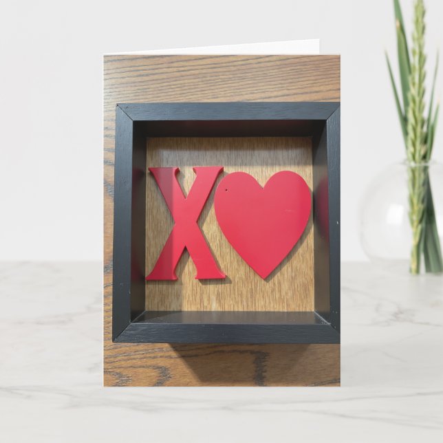 Heartfelt Shadow Box Card Kort (Framsida)