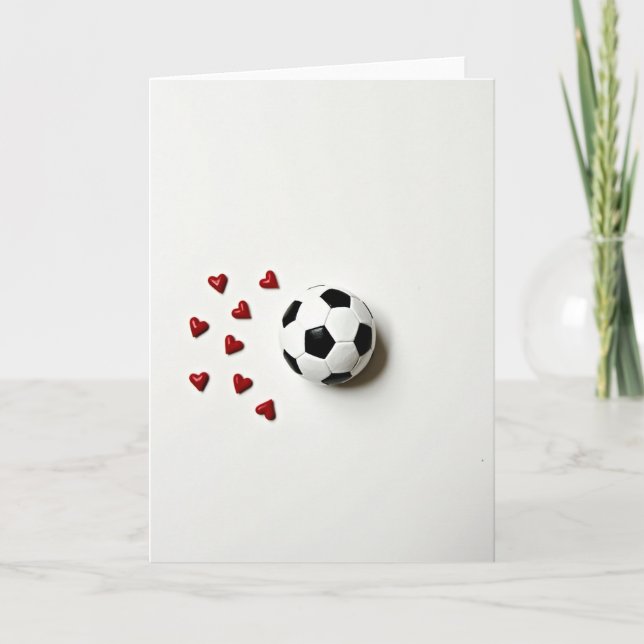 Heartfelt Soccer Card Kort (Framsida)