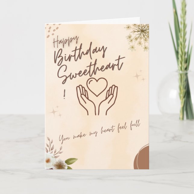 Heartfelt, Supportive Birthday card for Grandchild Kort (Framsida)