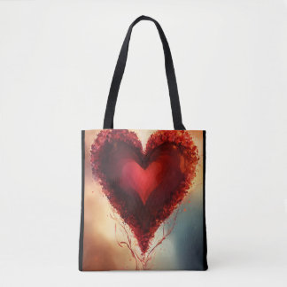 Heartfelt Tote Bag Design Tygkasse