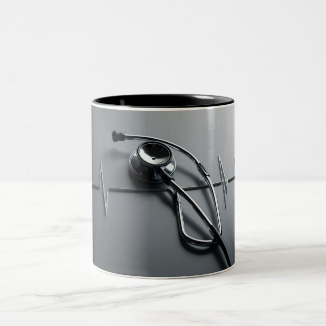 Heartfils sips: Stethoscope Mugg for Nurses och Do (Center)