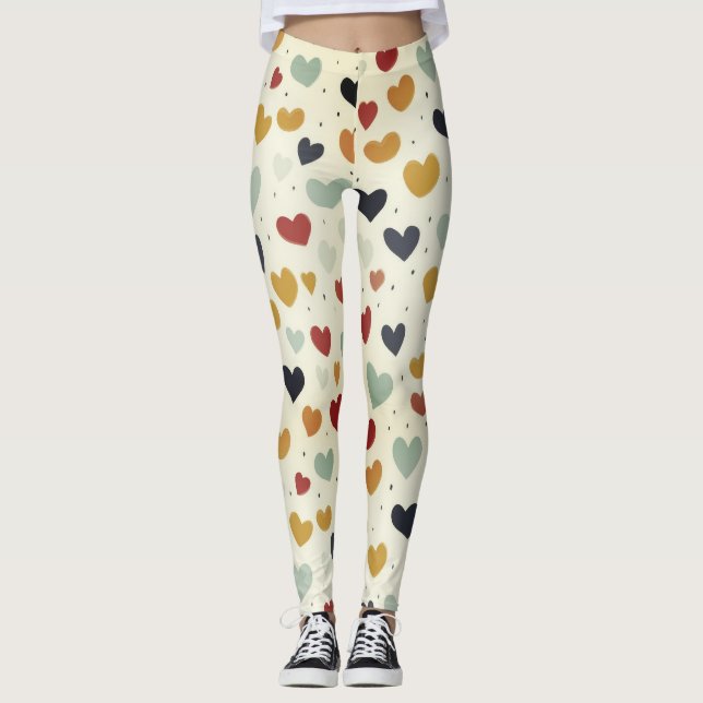 Heartfilt Bliss Leggings (Framsida)
