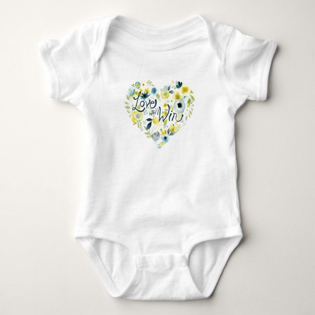 Heartfilt Blommigt II T-shirt (Framsida)