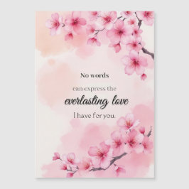 Heartfilt Bröllop-årsdagen i vattenfärger Magnetisk Inbjudningskort