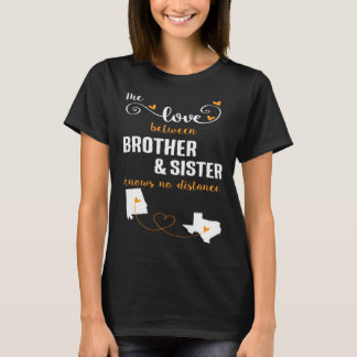 Heartfilt Brother och Syster Show Kärlek över hela T Shirt