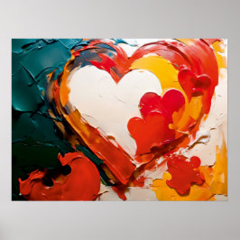 Heartfilt Brushwork Poster