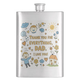 Heartfilt Doodle "Tack Pappa" Art Fickplunta