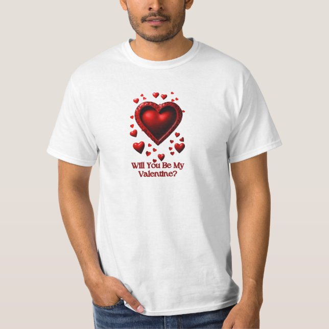 Heartfilt Frieri: Var min Valentine? T Shirt (Framsida)