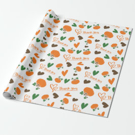 Heartfilt Harvest Tack Wrap Roll Pumpkins Presentpapper