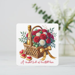 Heartfilt Kärlek - Alla hjärtans dagskort Tack Kort