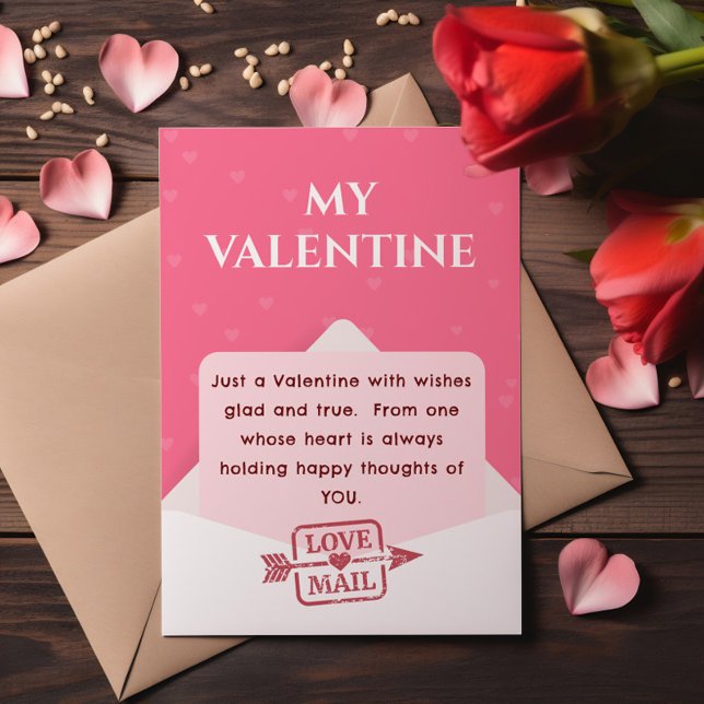 Heartfilt Kärlek Mail Önskemål Valentindagen Kort (Skapare uppladdad)
