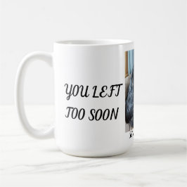 Heartfilt Memorial Päls Baby One Photo och Namn Kaffemugg