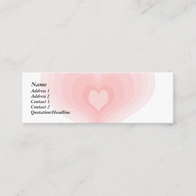 Heartfilt Mini Visitkort (Framsida)