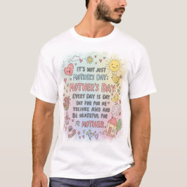 Heartfilt Mors dag aily Doodle T-Shirt Des