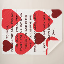 Heartfilt Mors dag Blanket