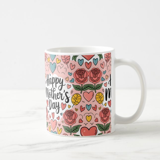 Heartfilt Mors dag-gåvor och konst Kaffemugg (Höger)