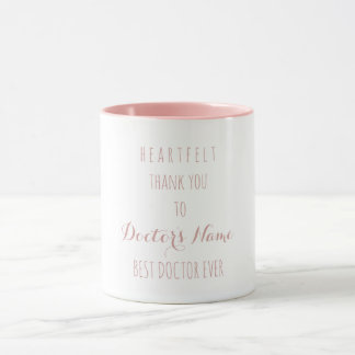 Heartfilt Tack Best Doktor någonsin Typografi Mugg