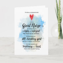 Heartfilt Typografiskt vattenfärgssjuksköterskans 