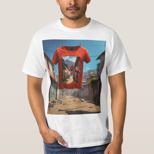 Heartfilttrådar: Chilean Tee in Graffiti T-Shirt (Framsida)