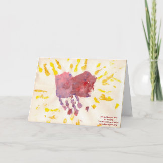 "HeartGlow" vid kortet för Raegan Ariahälsning Kort