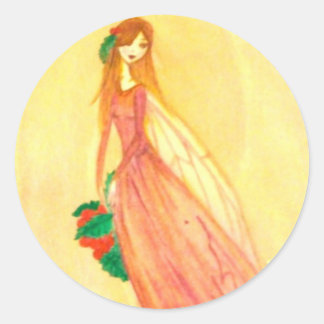 HEarth Fairy Round Stickers Runt Klistermärke