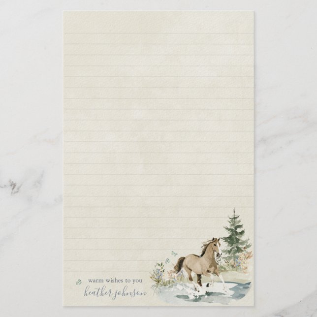 Hearthlight Notes Meadow & Mane Notes Brevpapper (Framsida)