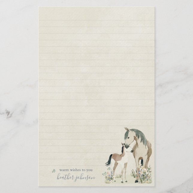 Hearthlight Notes Meadow & Mane Notes Brevpapper (Framsida)