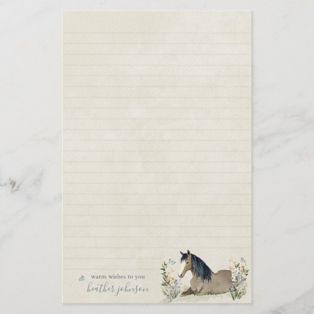 Hearthlight Notes Meadow & Mane Notes Brevpapper (Framsida)