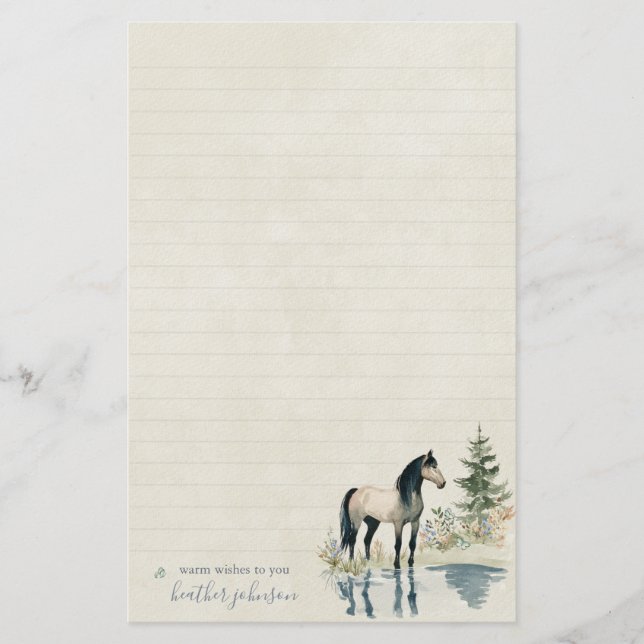 Hearthlight Notes Meadow & Mane Notes Brevpapper (Framsida)