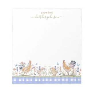 Hearthlight Notes Spring Soft Meadow Gingham Anteckningsblock
