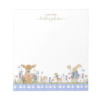 Hearthlight Notes Spring Soft Meadow Gingham Anteckningsblock