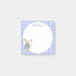 Hearthlight Notes Spring Soft Meadow Gingham Post-it Block