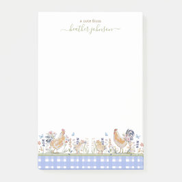 Hearthlight Notes Spring Soft Meadow Gingham Post-it Block