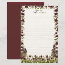 Hearthlight Notes Vår Mjuk Äng Vildblomma Brevpapper