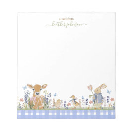 Hearthlight Notes Vår Mjuk Gingham äng Anteckningsblock